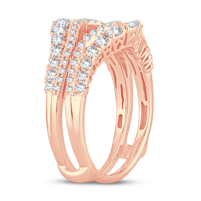 Diamond Enhancer Ring 1 ct tw Round 14K Rose Gold