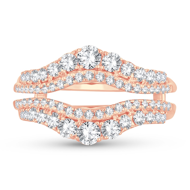 Main Image 3 of Diamond Enhancer Ring 1 ct tw Round 14K Rose Gold