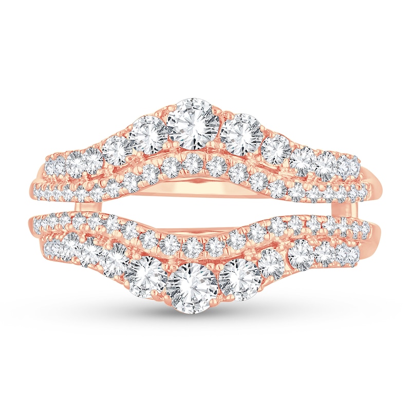 Diamond Enhancer Ring 1 ct tw Round 14K Rose Gold