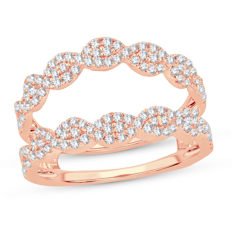 Diamond Enhancer Ring 5/8 ct tw Round 14K Rose Gold