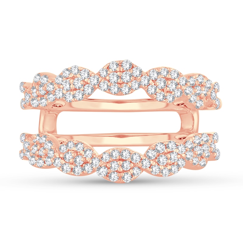 Diamond Enhancer Ring 5/8 ct tw Round 14K Rose Gold