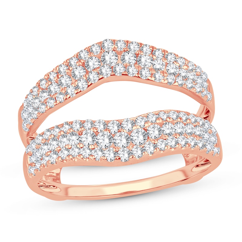 Main Image 1 of Diamond Enhancer Ring 1 ct tw Round 14K Rose Gold