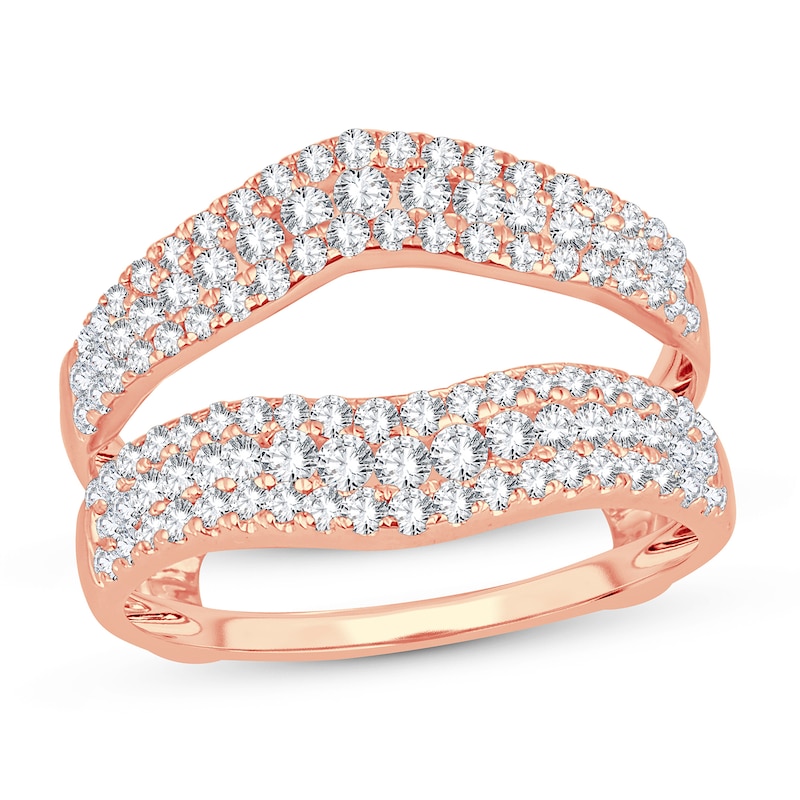 Diamond Enhancer Ring 1 ct tw Round 14K Rose Gold