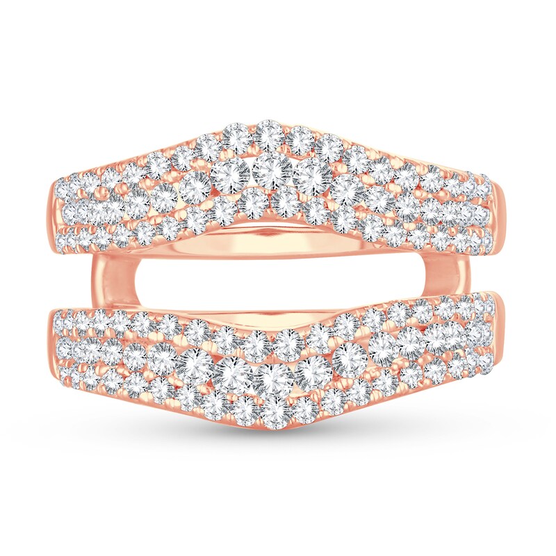 Diamond Enhancer Ring 1 ct tw Round 14K Rose Gold