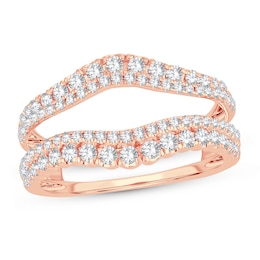 Diamond Enhancer Ring 3/4 ct tw Round 14K Rose Gold