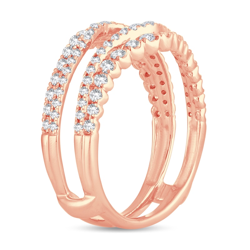 Diamond Enhancer Ring 3/4 ct tw Round 14K Rose Gold