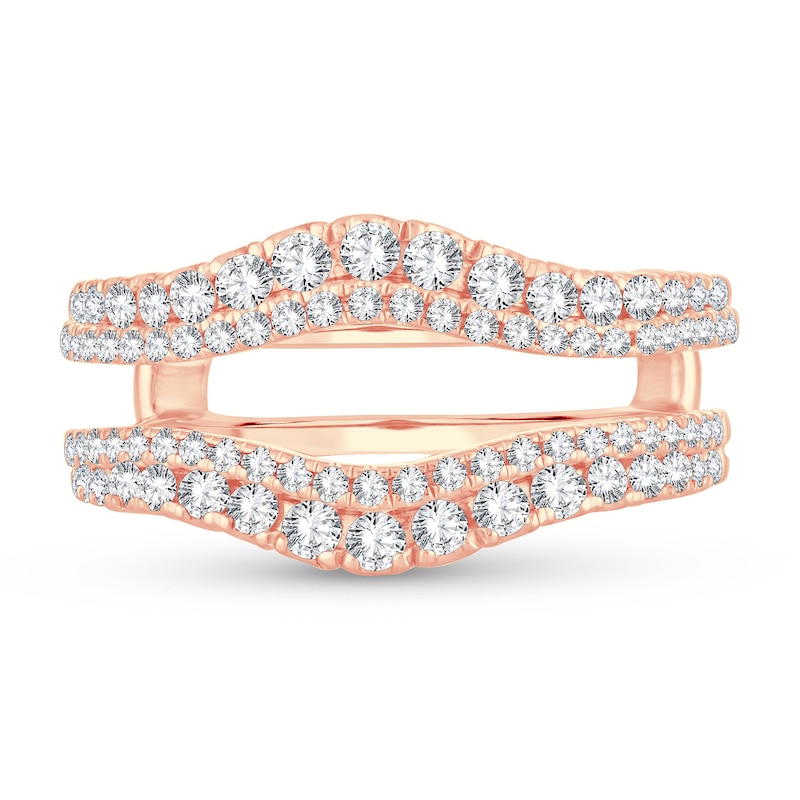 Diamond Enhancer Ring 3/4 ct tw Round 14K Rose Gold