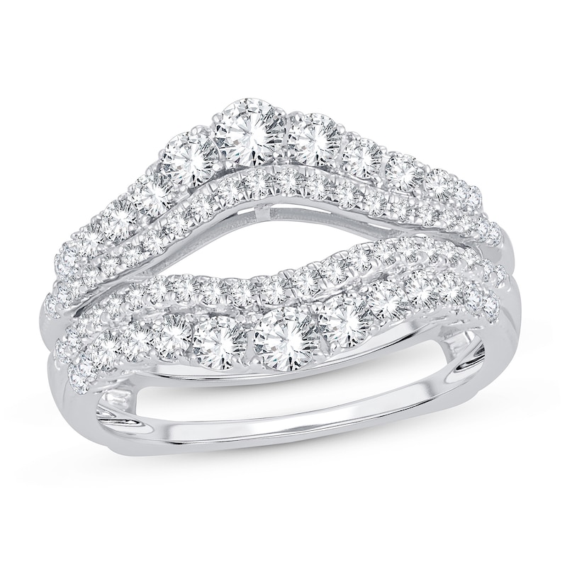 Main Image 1 of Diamond Enhancer Ring 1 ct tw Round 14K White Gold