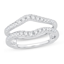 Diamond Enhancer Ring 1/2 ct tw Round 14K White Gold