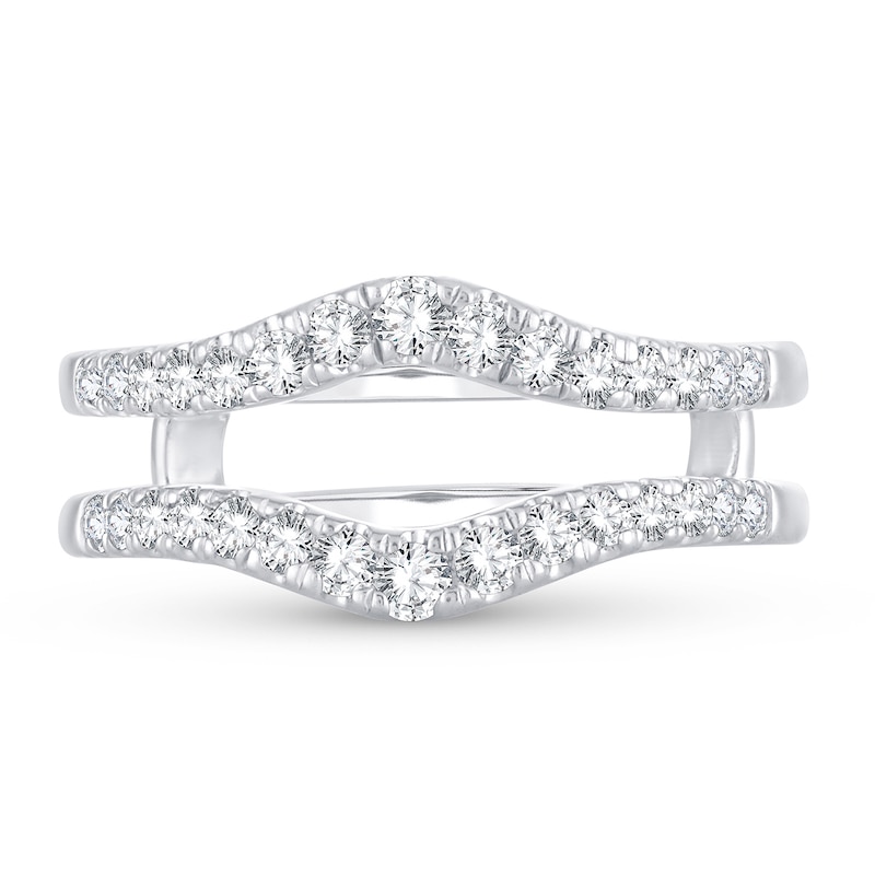 Diamond Enhancer Ring 1/2 ct tw Round 14K White Gold