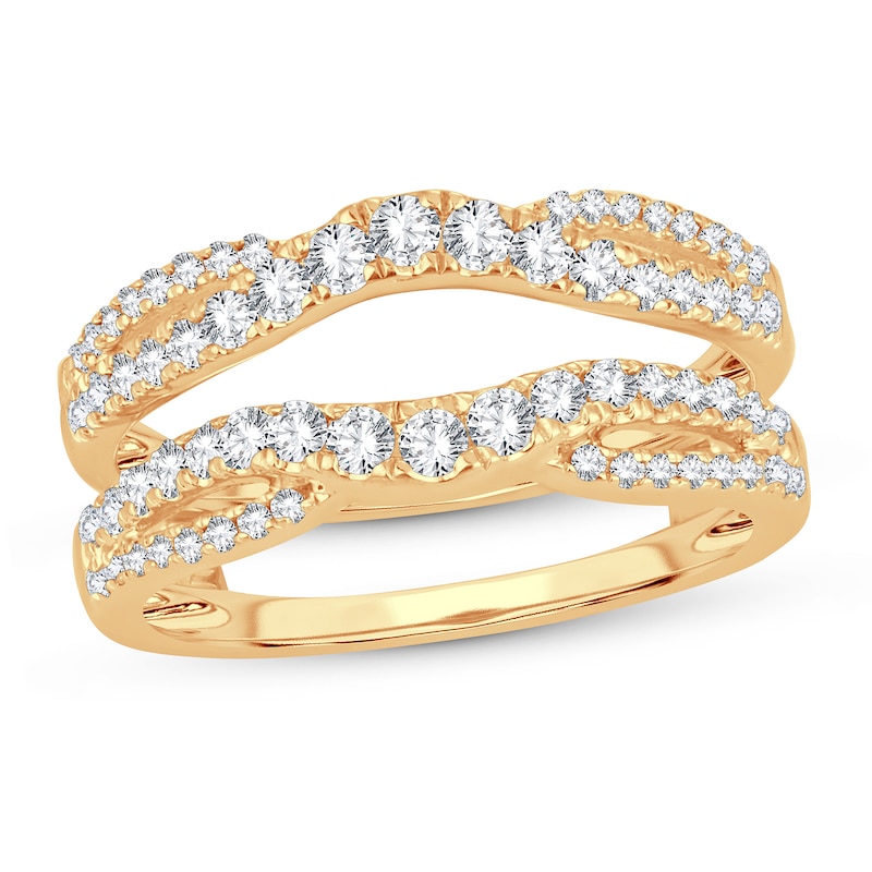 Diamond Enhancer Ring 5/8 ct tw Round 14K Yellow Gold