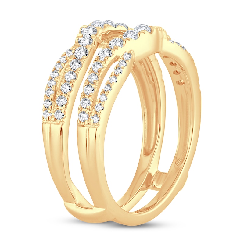 Diamond Enhancer Ring 5/8 ct tw Round 14K Yellow Gold