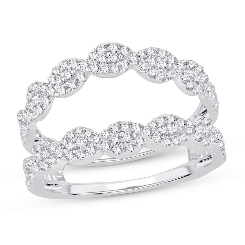 Main Image 1 of Diamond Enhancer Ring 5/8 ct tw Round 14K White Gold