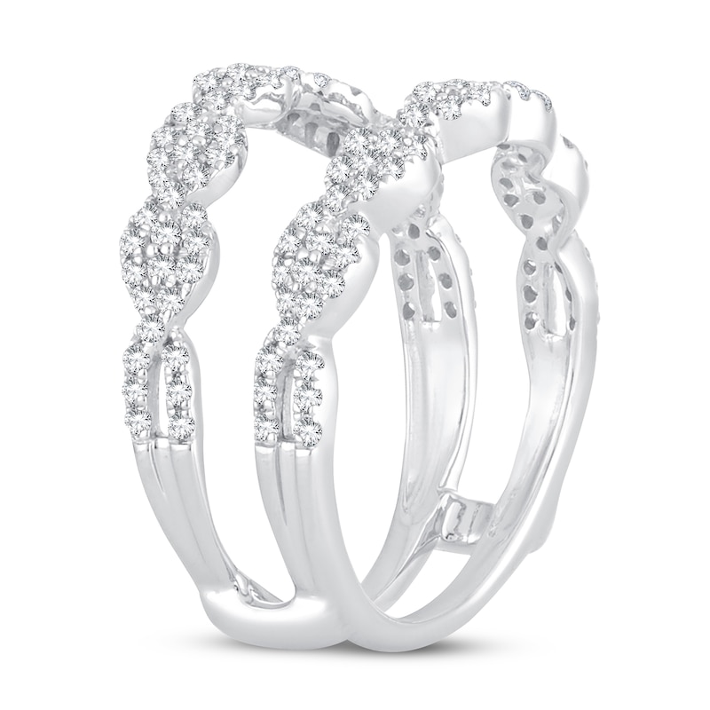 Main Image 2 of Diamond Enhancer Ring 5/8 ct tw Round 14K White Gold