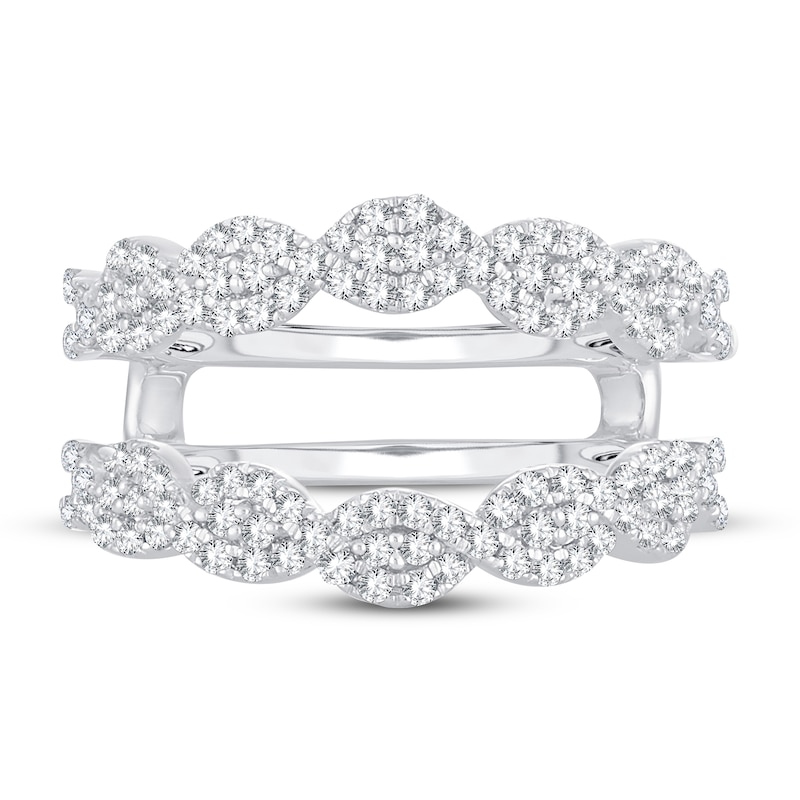 Main Image 3 of Diamond Enhancer Ring 5/8 ct tw Round 14K White Gold