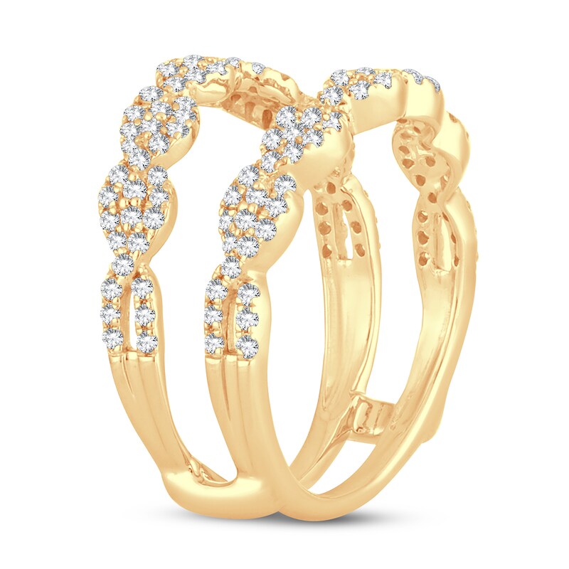 Diamond Enhancer Ring 5/8 ct tw Round 14K Yellow Gold