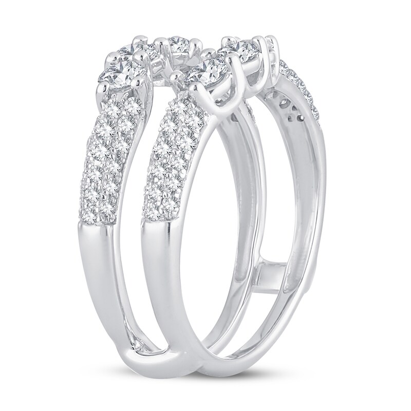 Main Image 2 of Diamond Enhancer Ring 1 ct tw Round 14K White Gold