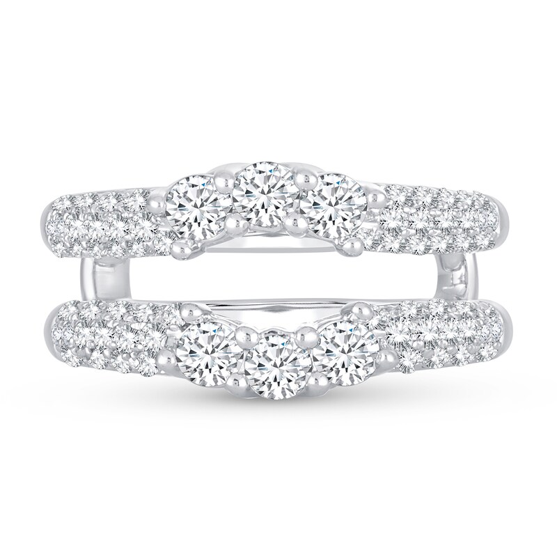 Main Image 3 of Diamond Enhancer Ring 1 ct tw Round 14K White Gold