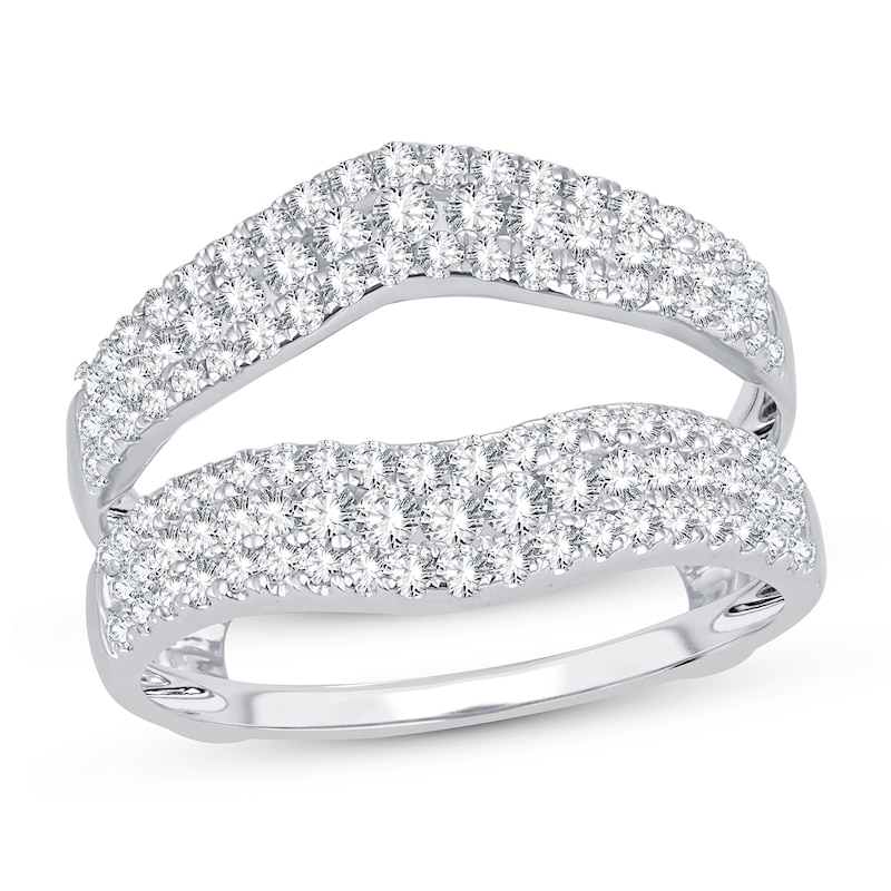 Main Image 1 of Diamond Enhancer Ring 1 ct tw Round 14K White Gold