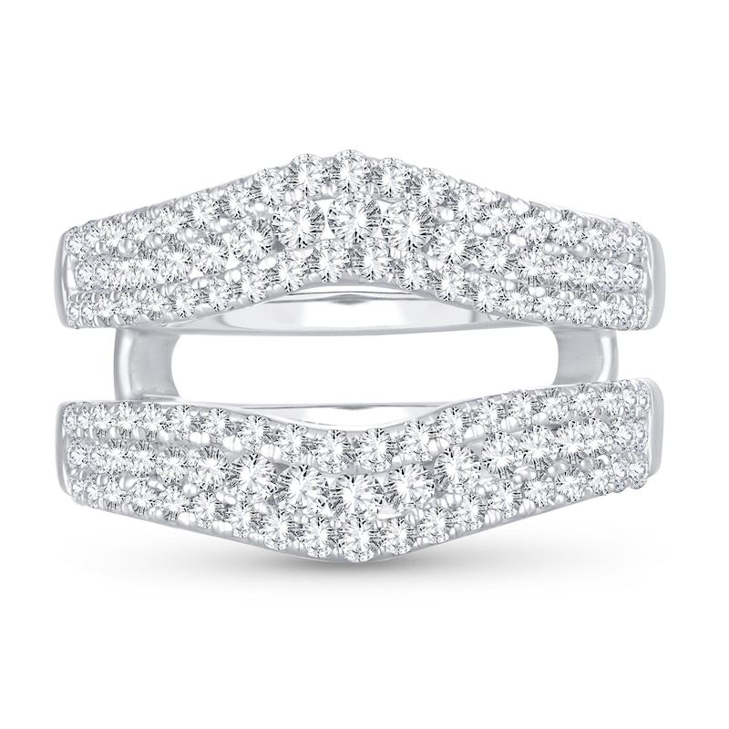 Main Image 3 of Diamond Enhancer Ring 1 ct tw Round 14K White Gold