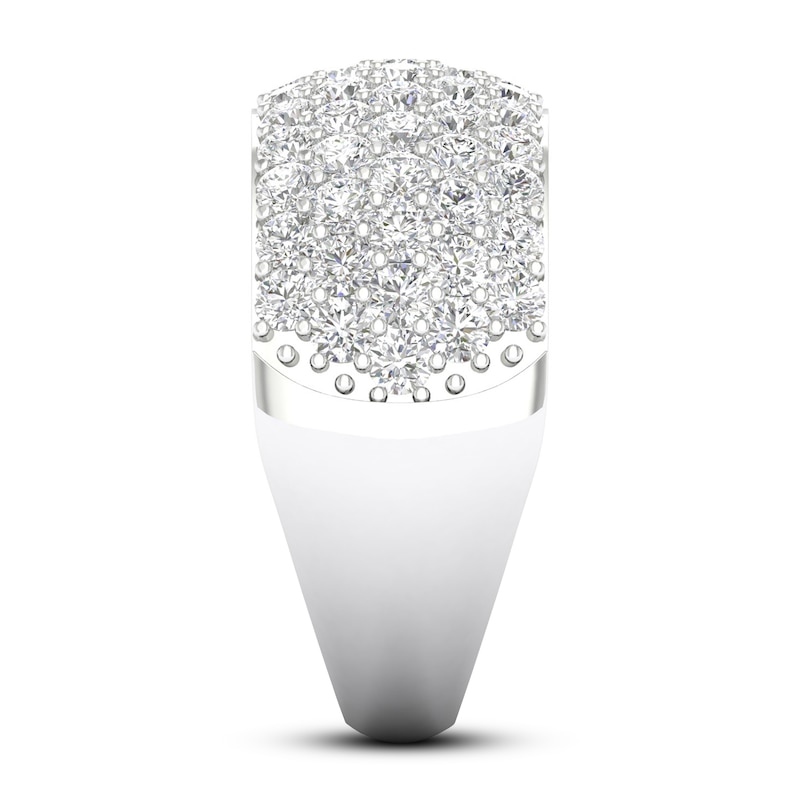 Main Image 2 of Lab-Grown Diamond Ring 2 ct tw Round-cut 14K White Gold