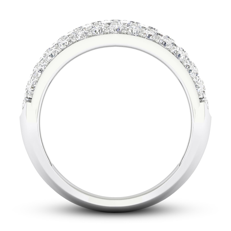 Main Image 3 of Lab-Grown Diamond Ring 2 ct tw Round-cut 14K White Gold