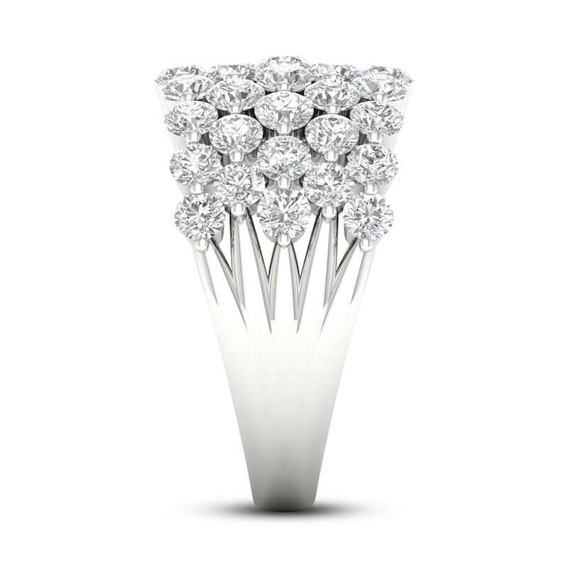 Main Image 2 of Lab-Grown Diamond Ring 3 ct tw Round 14K White Gold