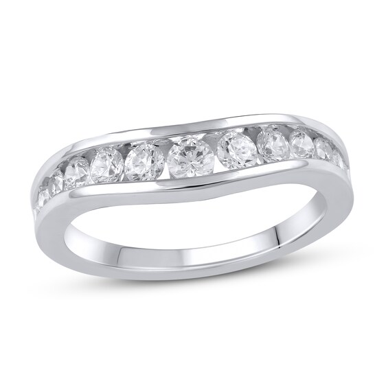 Jared The Galleria Of Jewelry Diamond Contour Ring 3/4 ct tw Round 14K White Gold
