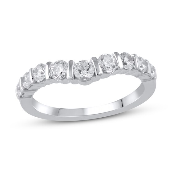 Jared The Galleria Of Jewelry Diamond Contour Ring 1 ct tw Round 14K White Gold