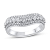 Thumbnail Image 1 of Diamond Contour Ring 1/3 ct tw Round 14K White Gold