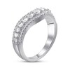 Thumbnail Image 2 of Diamond Contour Ring 1/3 ct tw Round 14K White Gold