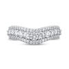 Thumbnail Image 3 of Diamond Contour Ring 1/3 ct tw Round 14K White Gold