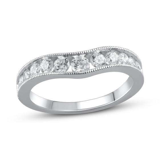 Jared The Galleria Of Jewelry Diamond Contour Ring 1/2 ct tw Round 14K White Gold