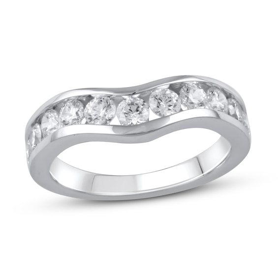 Jared The Galleria Of Jewelry Diamond Contour Ring 1 ct tw Round 14K White Gold