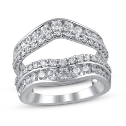 Diamond Enhancer Ring 1-3/4 ct tw Round 14K White Gold