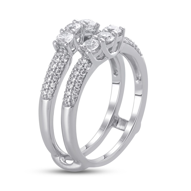 Main Image 2 of Diamond Enhancer Ring 3/4 ct tw Round 14K White Gold