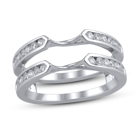 Jared The Galleria Of Jewelry Diamond Enhancer Ring 1/2 ct tw Round 14K White Gold