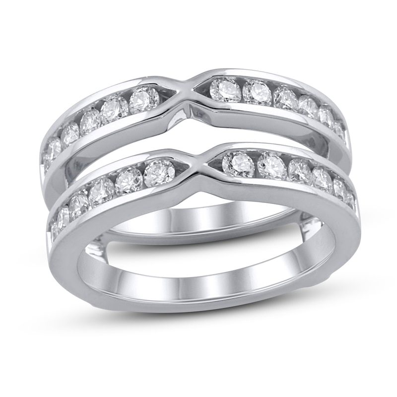 Main Image 1 of Diamond Enhancer Ring 1 ct tw Round 14K White Gold