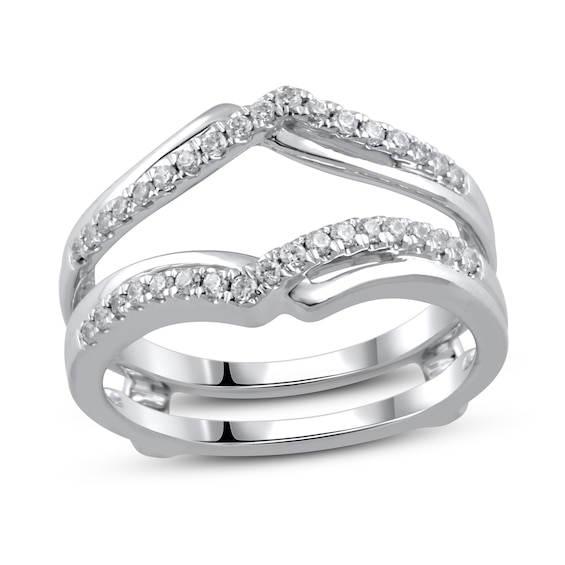 Jared The Galleria Of Jewelry Diamond Enhancer Ring 1/4 ct tw Round 14K White Gold