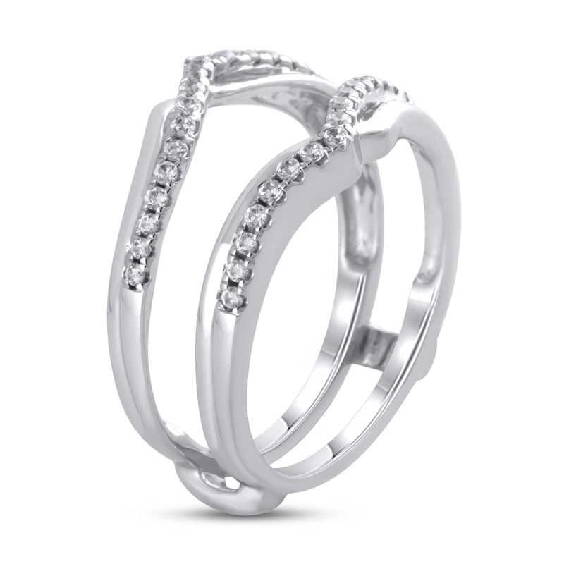Main Image 2 of Diamond Enhancer Ring 1/4 ct tw Round 14K White Gold