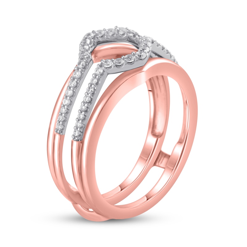 Main Image 2 of Diamond Enhancer Ring 1/4 ct tw Round 14K Two-Tone Gold
