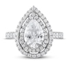 Vera Wang WISH Diamond Engagement Ring 3 ct tw Pear-shaped/Round 14K White Gold