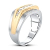 Men's Diamond Wedding Band 3/4 ct tw Round 14K Two-Tone Gold