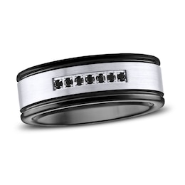 Diamond Ring 1/10 ct tw Round Tungsten