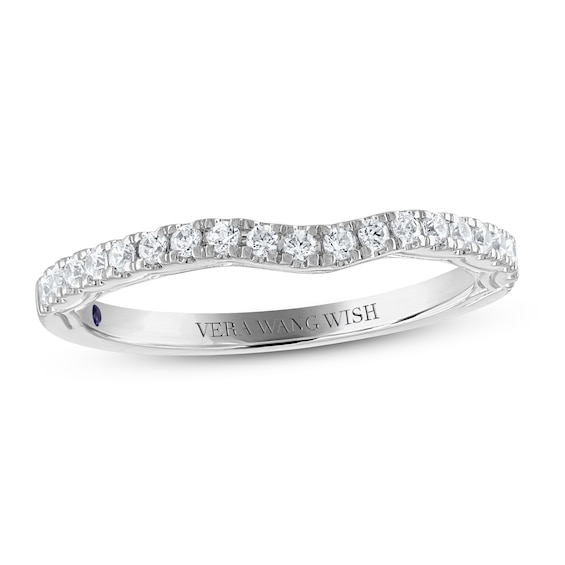 Jared The Galleria Of Jewelry Vera Wang Wish Wedding Band 1/4 ct tw Diamonds 14K White Gold