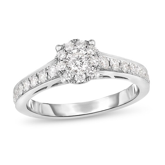 Jared The Galleria Of Jewelry Diamond Ring 5/8 ct tw Round 14K White Gold