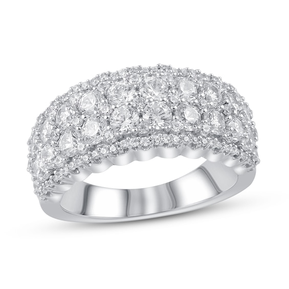 Diamond Anniversary Ring 2 ct tw Round Platinum