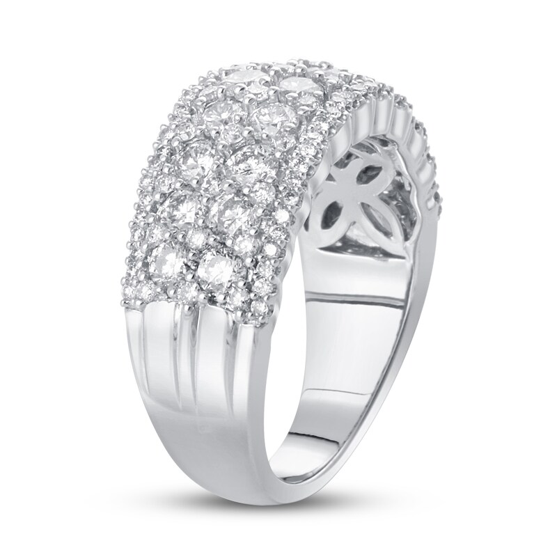 Main Image 2 of Diamond Anniversary Ring 2 ct tw Round Platinum