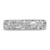 Thumbnail Image 2 of Floral Diamond Band 1/20 ct tw Round 14K White Gold