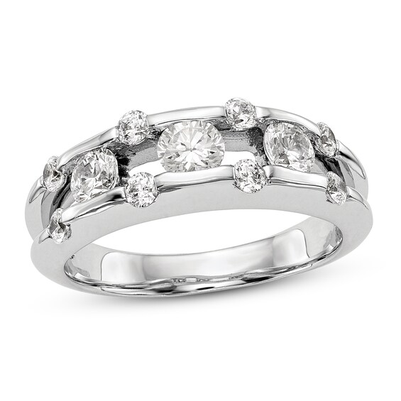 Jared The Galleria Of Jewelry Diamond Band 1 ct tw Round 14K White Gold